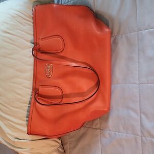 Coach tote orange